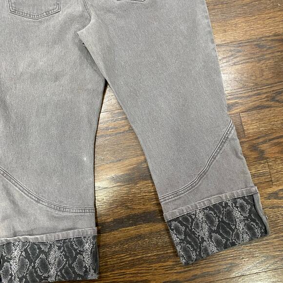 DG2 by Diane Gilman Jeans Size 18WP Grey Converible Crop Cuff Length Petite - Picture 9 of 13